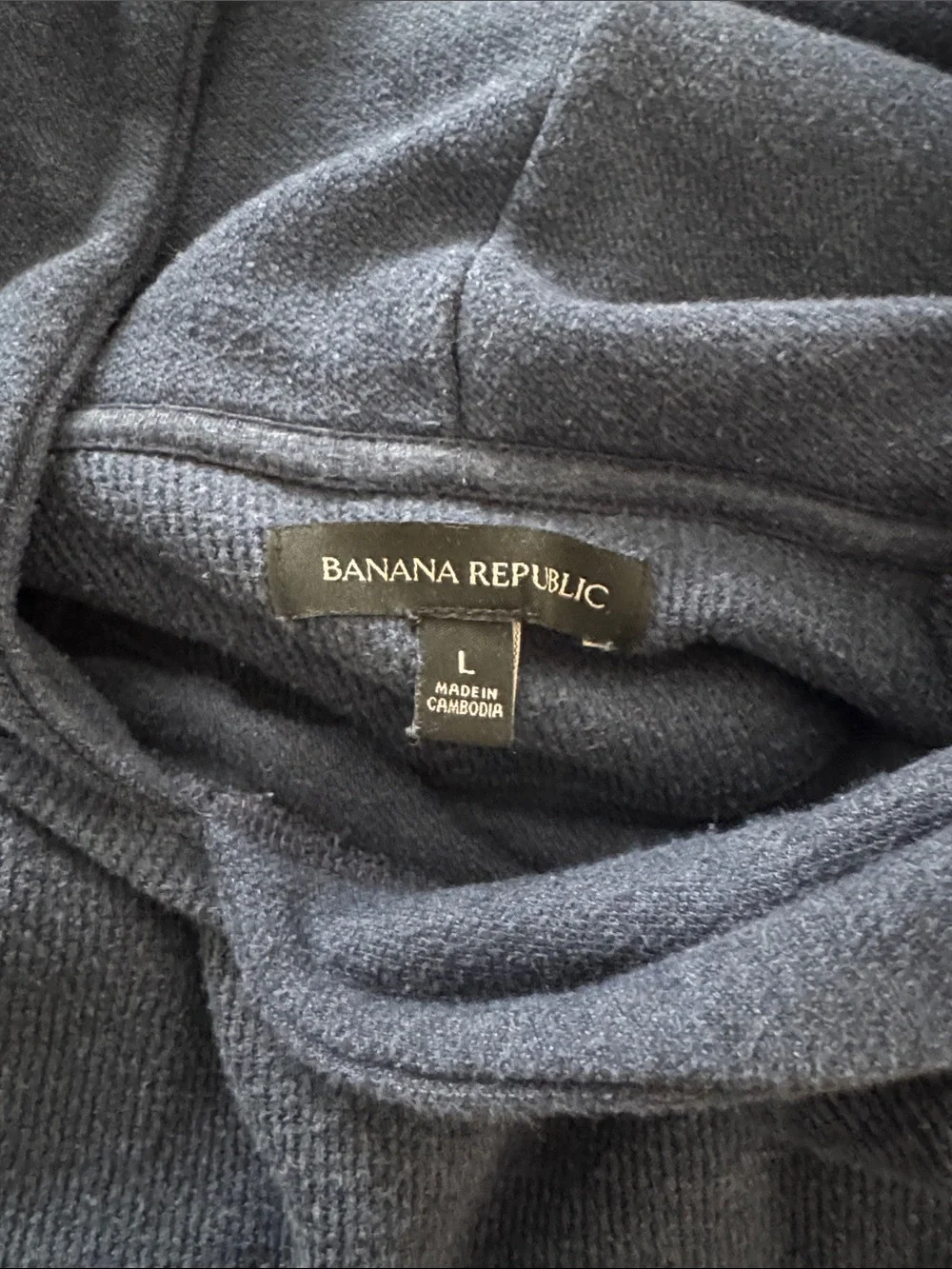 Banana Republic Dark Navy Hooded Pullover
